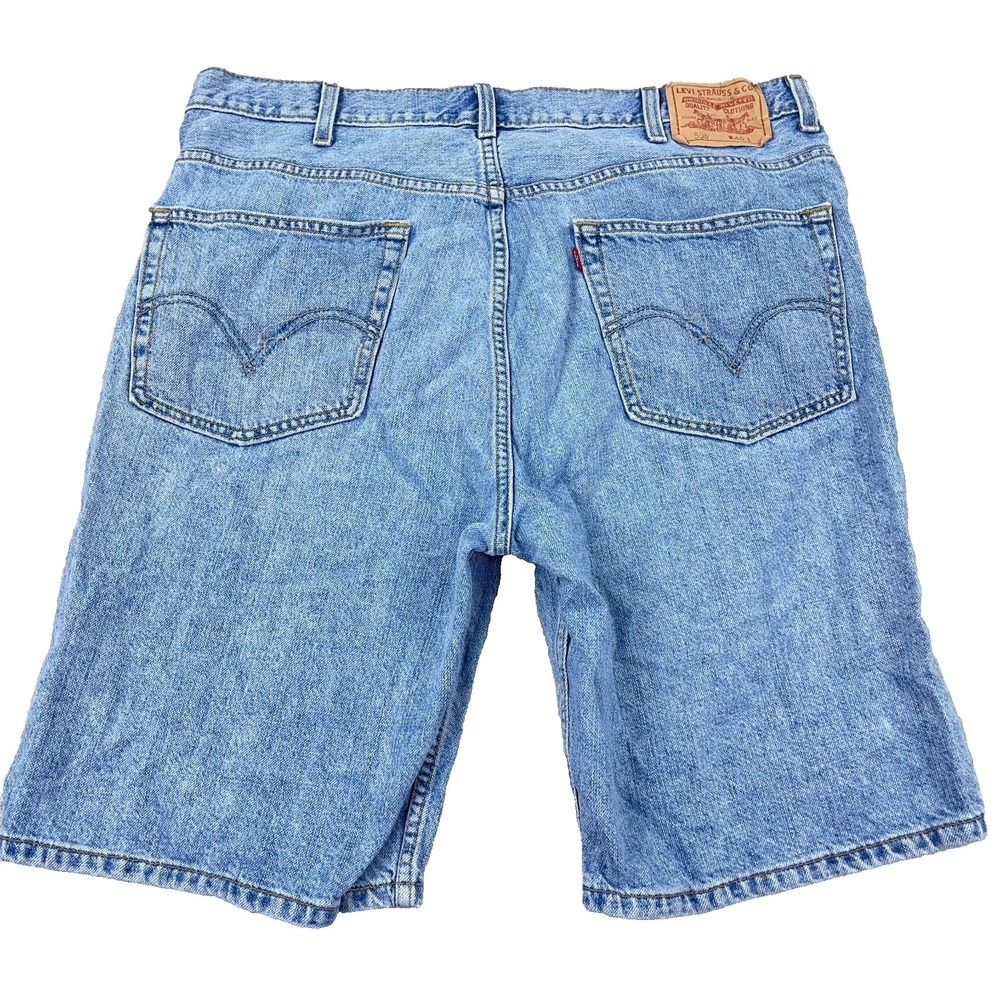 Vintage Levis 505 Shorts Men 38 Regular Fit Blue Jean Med Wash Jorts Y2K Dad A3*